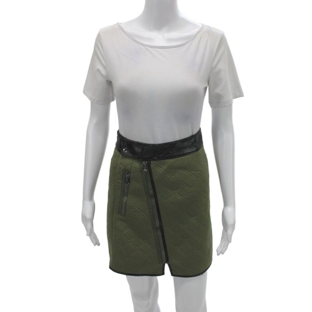 3.1 Phillip Lim Women Military Green Argyle Mini Skirt Size 0